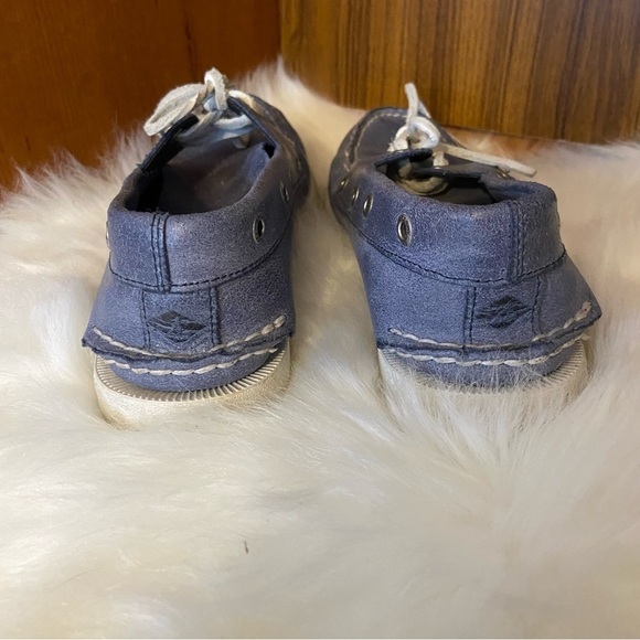 Sperry men’s blue boat shoes in size 7 - Picture 5 of 9